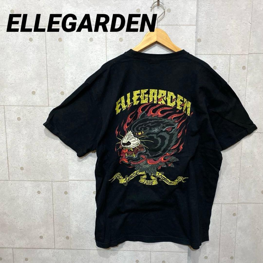 ELLEGARDEN エルレガーデン トップス Tシャツ ブラック 黒 プリント