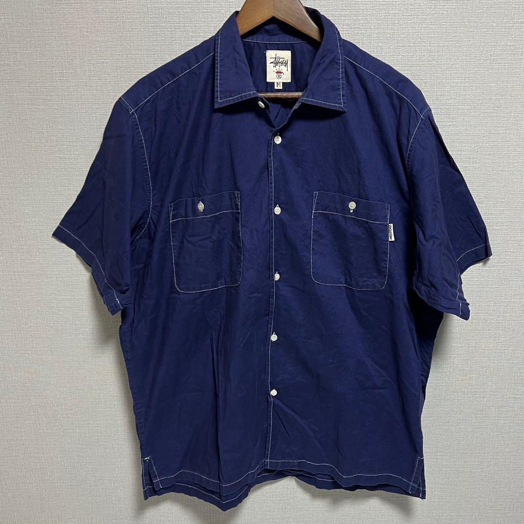 old stussy 半袖シャツ 王冠タグ 90s USA製