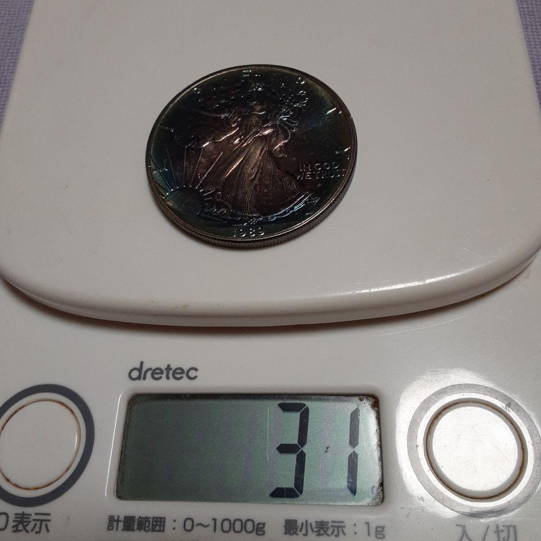 1989年 アメリカンイーグル☆シルバー☆レインボートーン - メルカリ