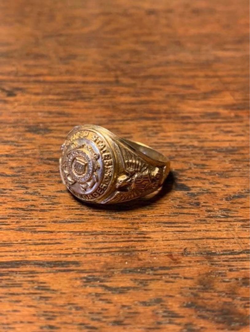 Military Ring ミリタリーリング10k US Jewels Customizable Men's 10k or 14k Yellow Gold & White Gold Milit