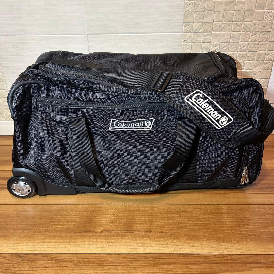 【専用】Coleman キャリーバッグ　ブラック　コールマン　キャリーカート コールマン（Coleman）（メンズ、レディース）キャリーバッグ フロント