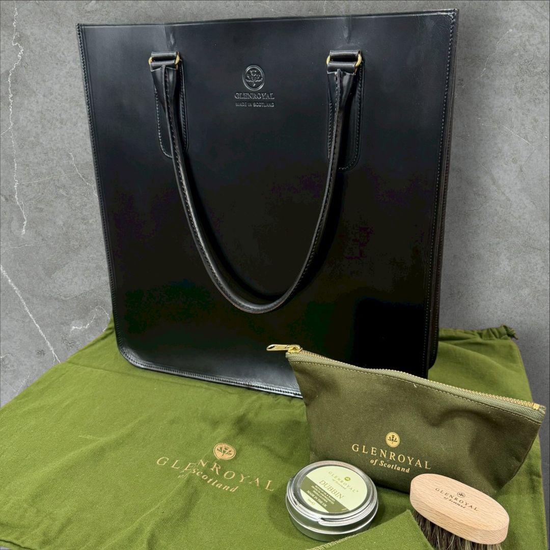 GLEN  2ハンドルトートバッグ ブライドルレザーグレンロイヤル