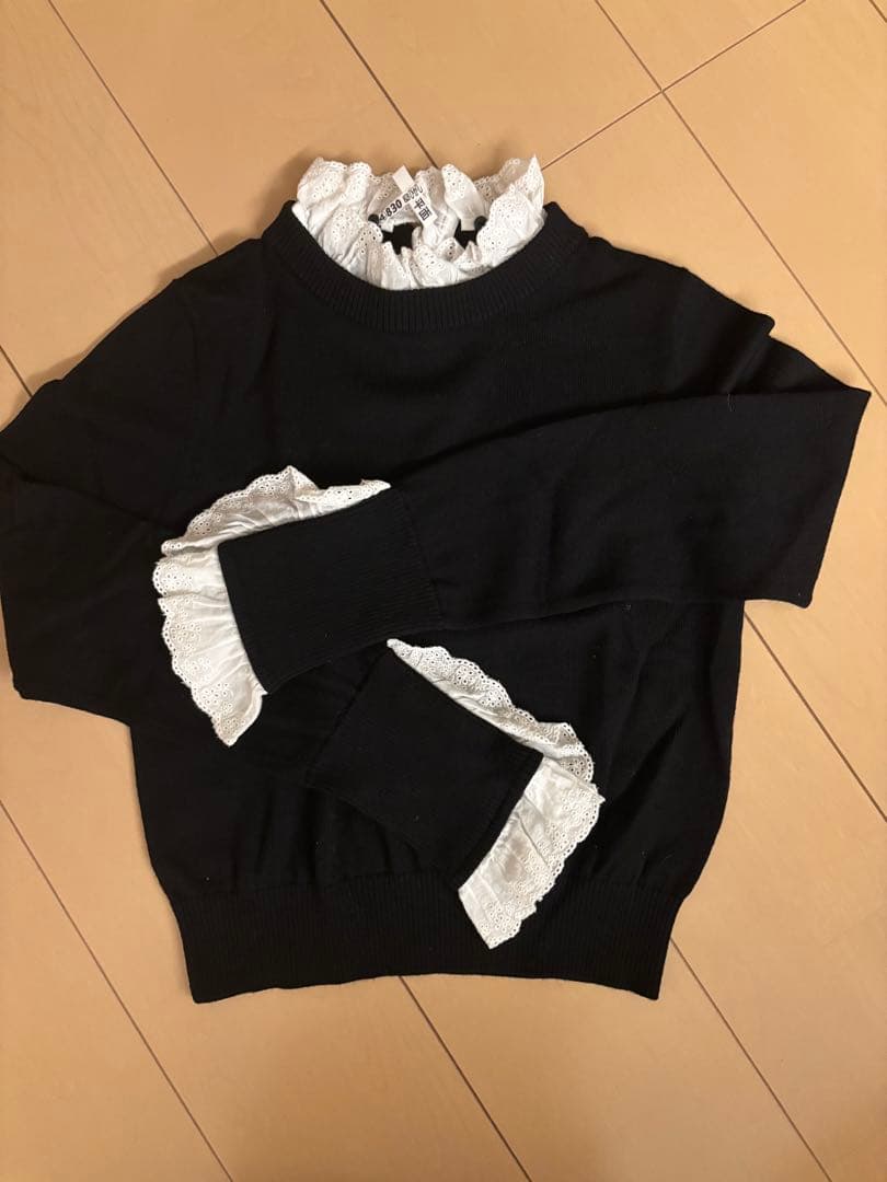 gypsophila Orchid Knit オーキッドニット　ブラック