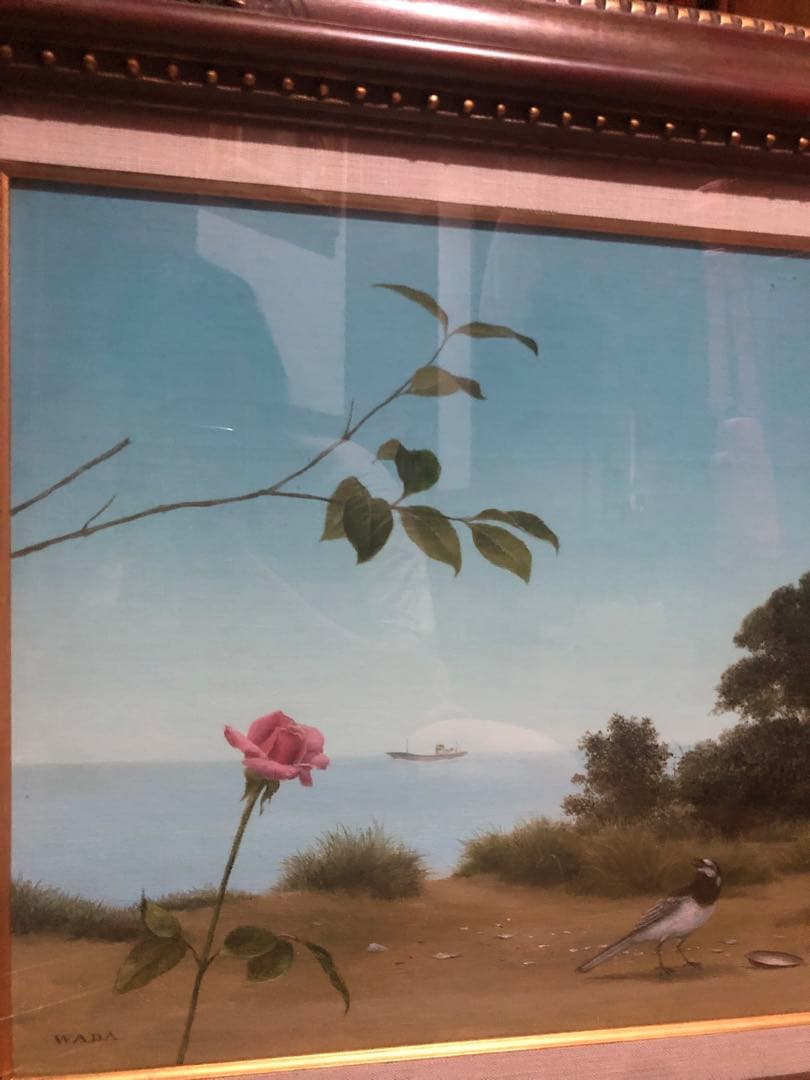 和田 徹 作品 油絵 ばら 風景