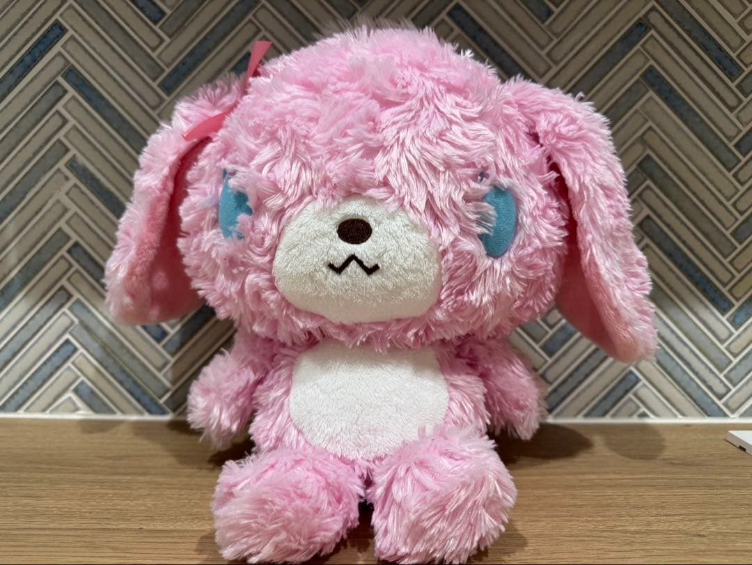 ピンクのウサギぬいぐるみ CUTE キュート販売 ぬいぐるみ ふわふわうさぎ S 立ち うすピンク