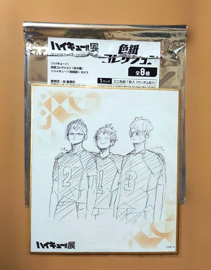 ハイキュー!!展 色紙コレクション 烏野高校 1年 影山飛雄 山口忠 月島