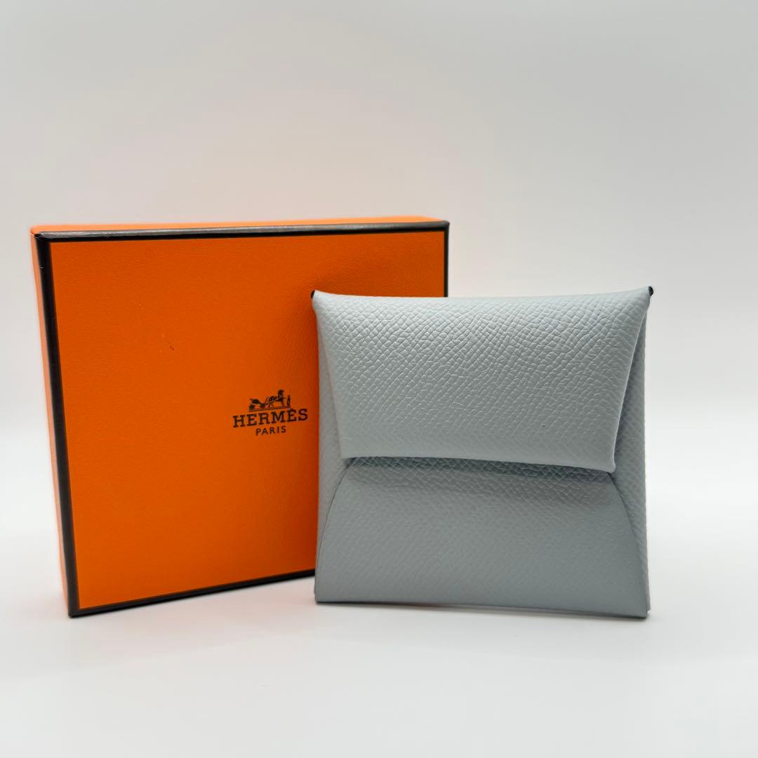 HERMES シルバー レザー ケース