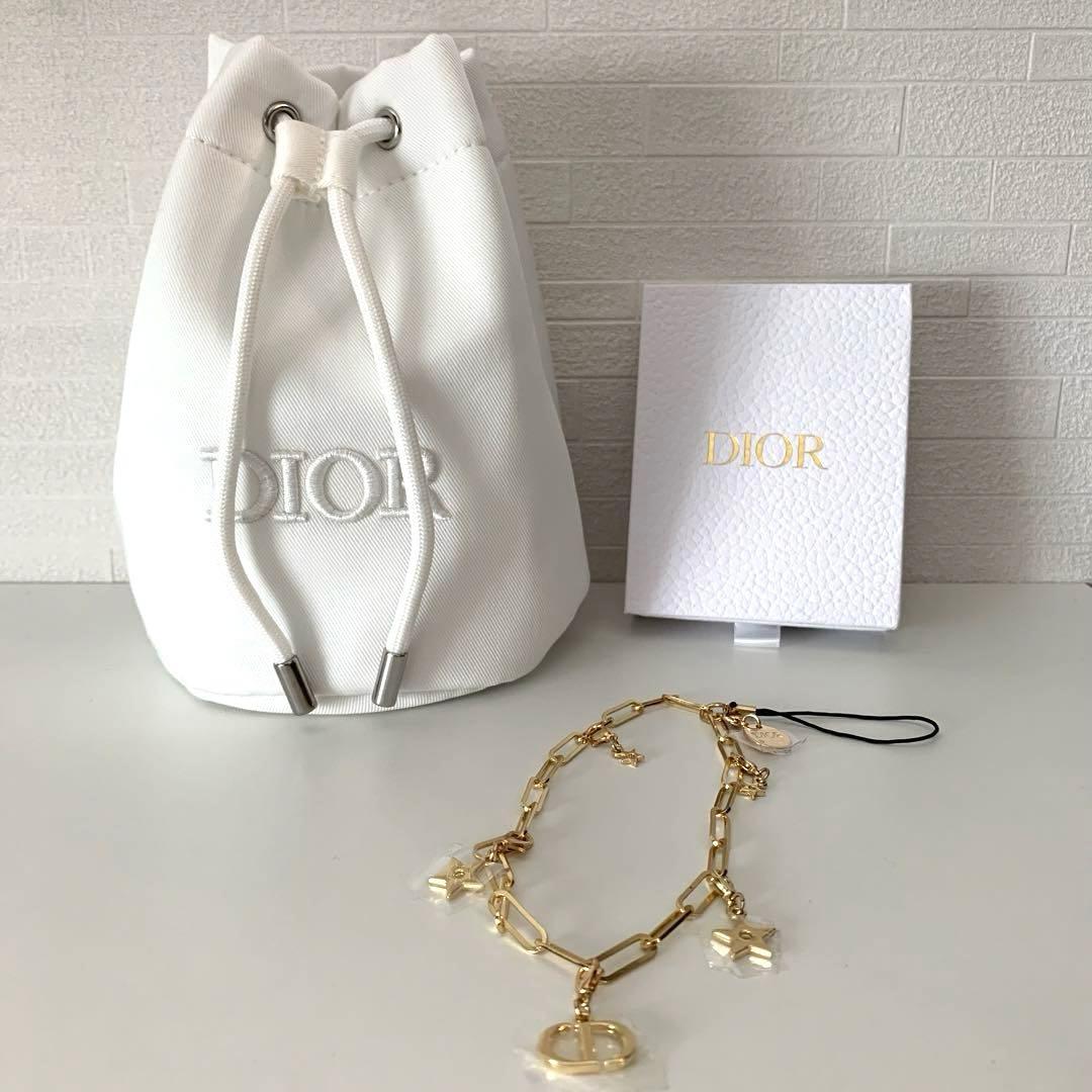 DIOR ディオール 巾着 ポーチ チェーン ストラップ ノベルティ 新品未