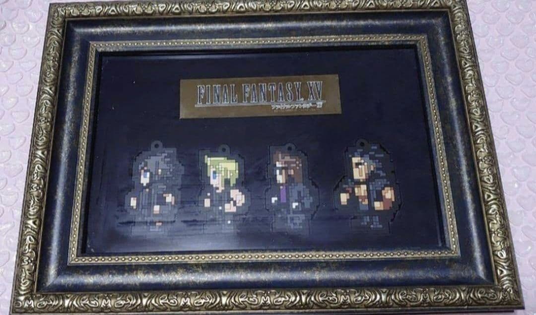 FF15 額入り ラバーストラップ ノクト プロンプト イグニス グラディオ