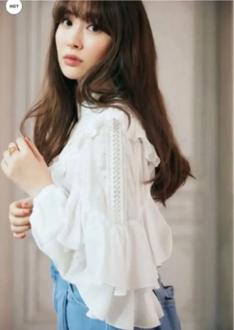 Herlipto Easy to Love Blouse white Mサイズ