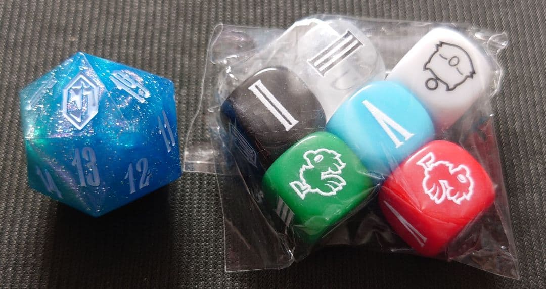 mtg 非売品 稀少 2個セット クリスタル ビッグダイス 大戦祭 ffダイス