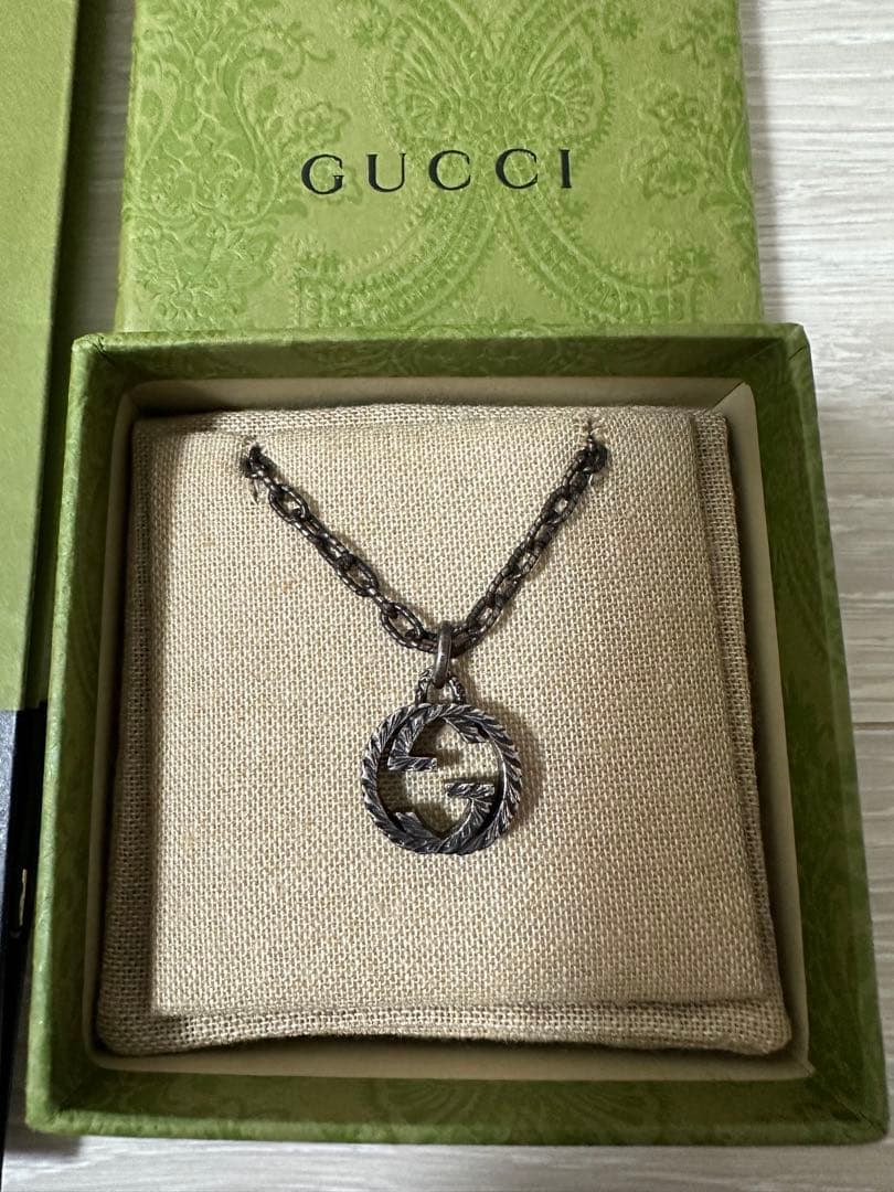 GUCCIネックレス インターロッキングG