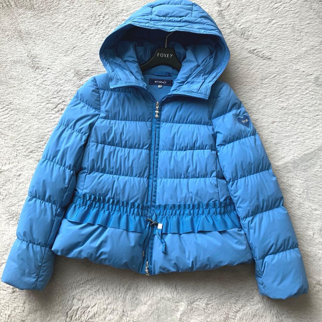 未使用 極美品 M'S GRACY ダウンコート フリル