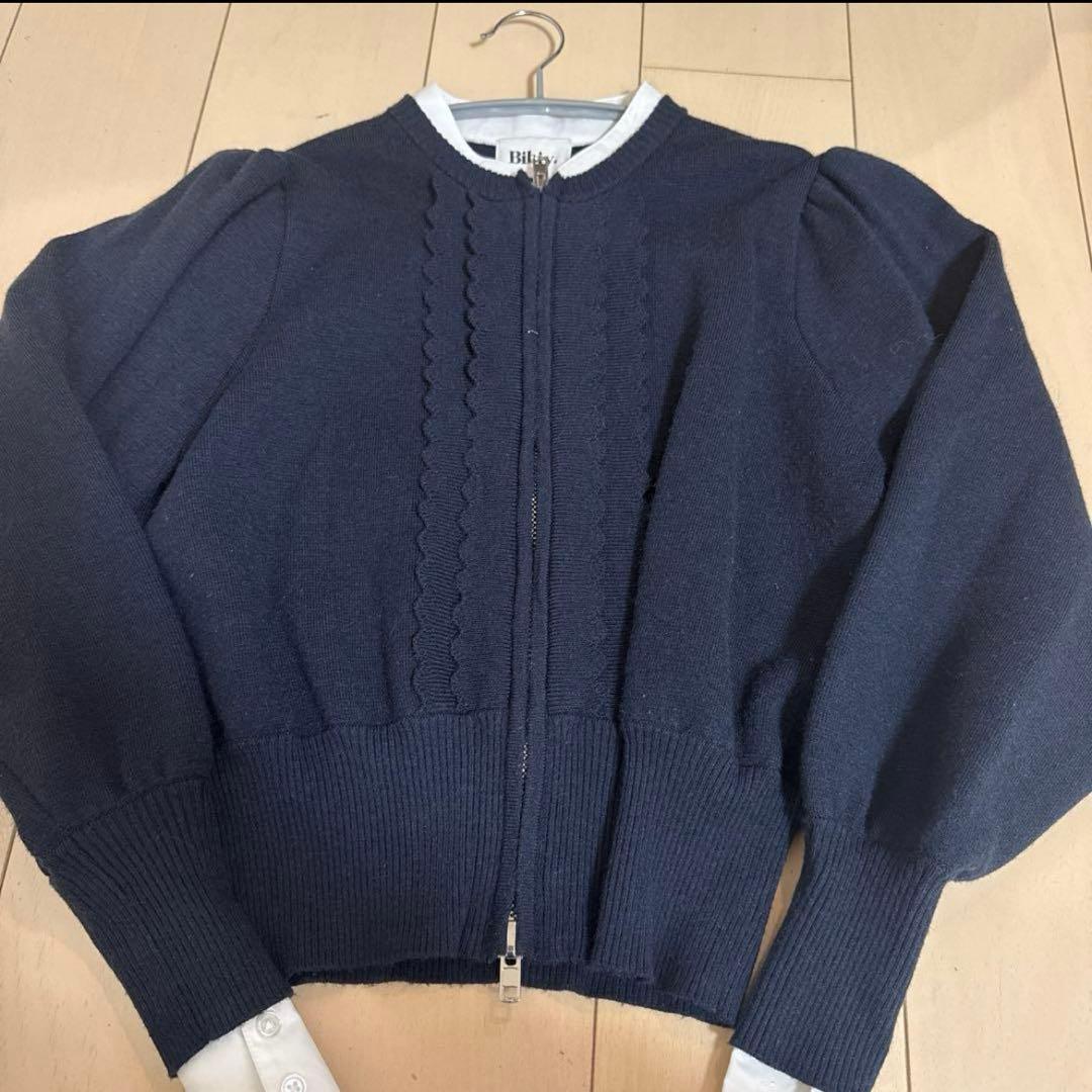 Bibiy. susie shirt knit ネイビー