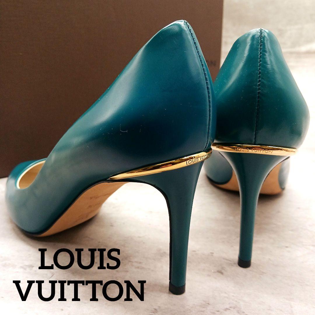 ✨美品✨ ルイヴィトン パンプス ポインテッドトゥ 36.5 グリーン系