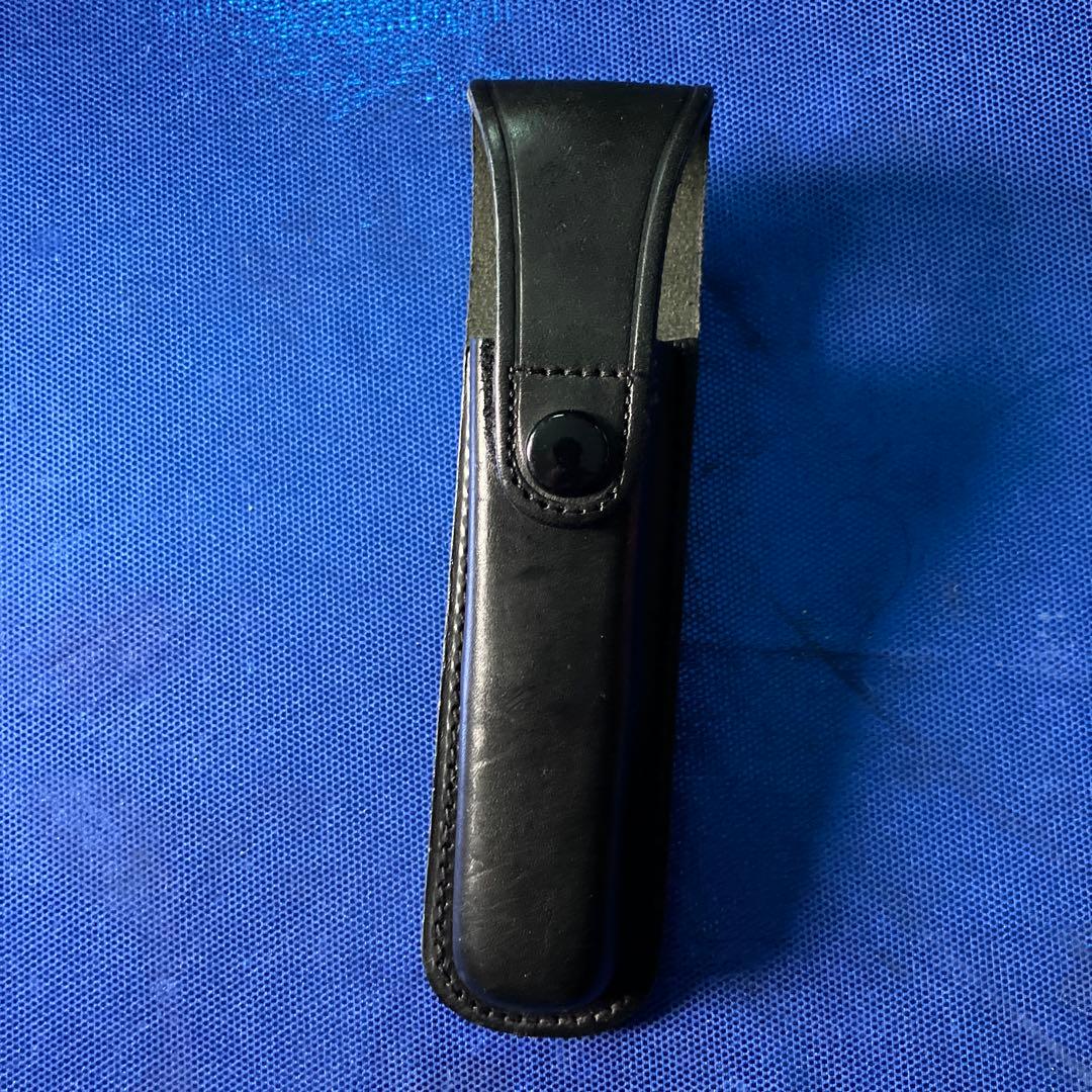 特殊警棒 三段警棒 ケースレザー ホルスター 牛革製 未使用品