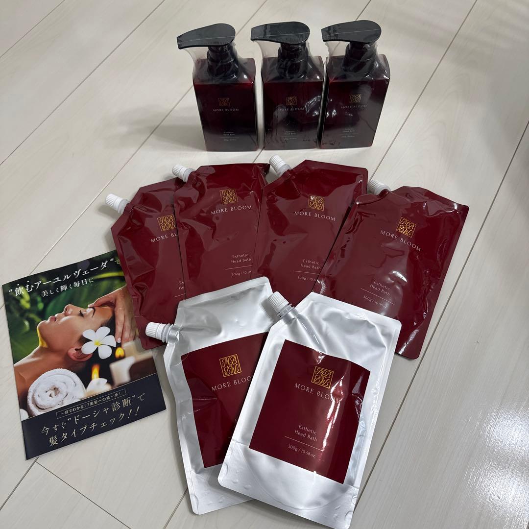 MORE BLOOM シャンプー 3本セッ詰め替え6袋