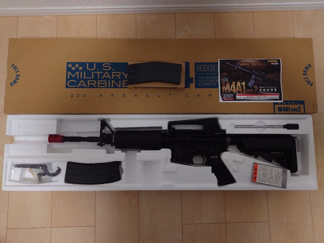 か*お様 M4A1 ver.2 ガスブローバック エアガン targetmilitary_ksc-m050