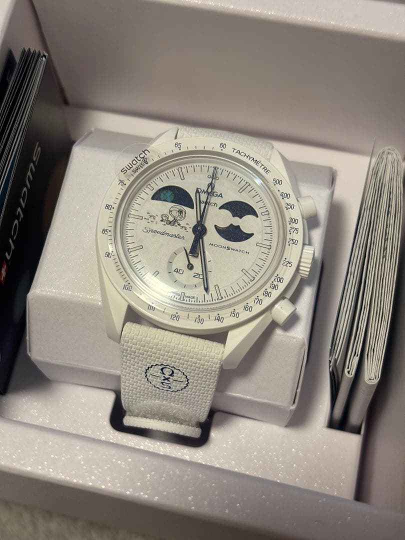 時計 Swatch x OMEGA x Snoopy BIOCERAMIC Moon