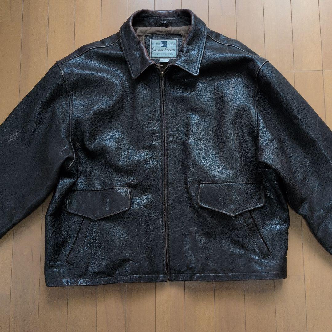 90s OLD GAP レザージャケット プレミアムスタンダード A2 - メルカリ