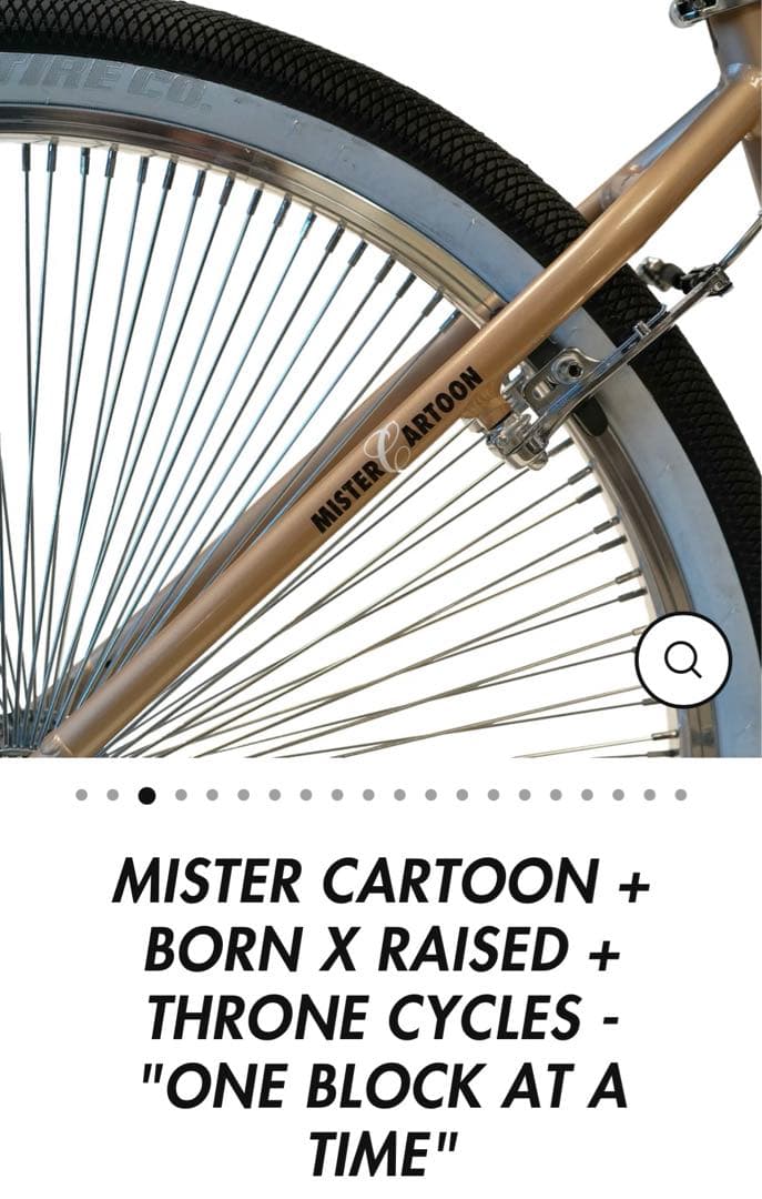 Born x raised Mr.cartoon Throne BMX - メルカリ