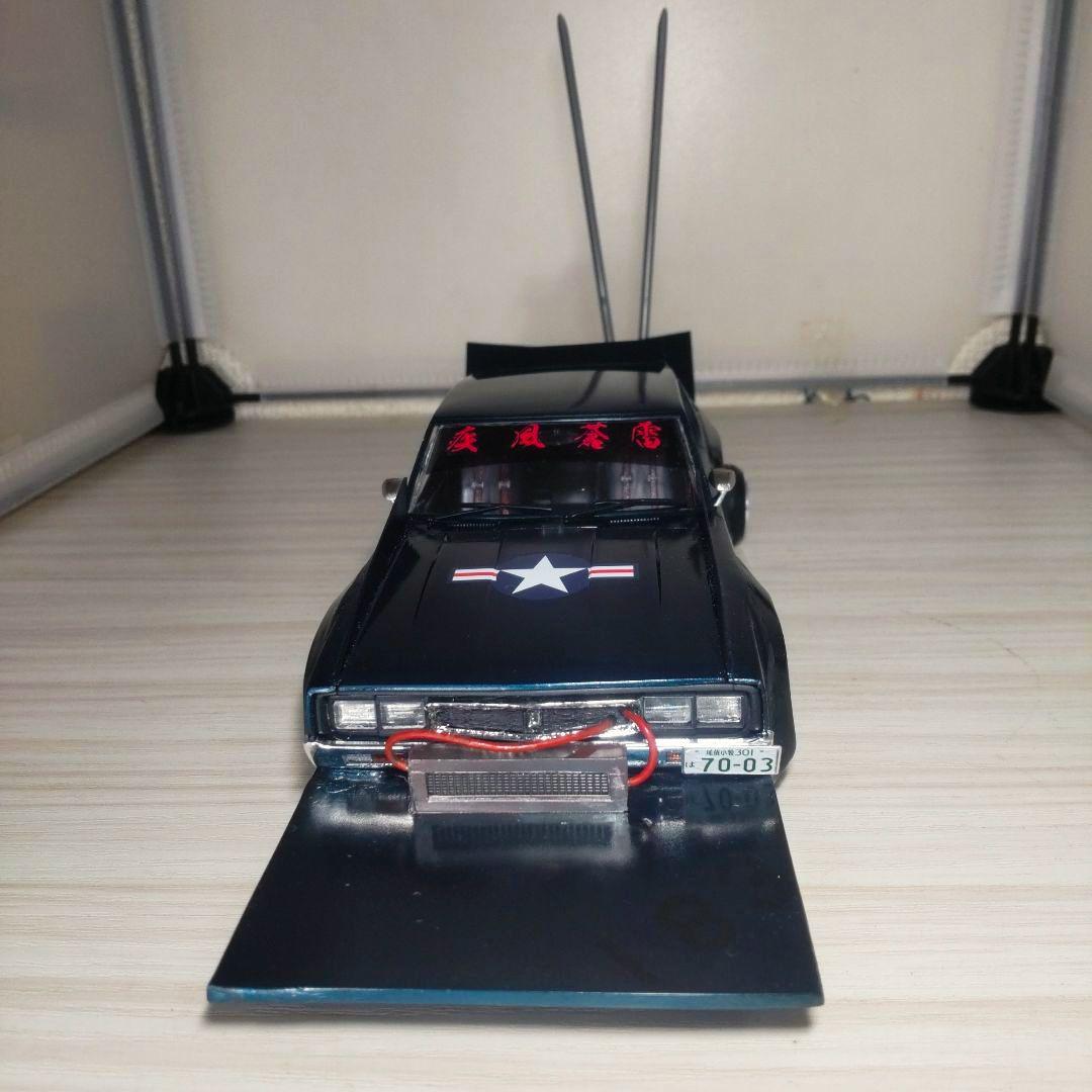 アオシマ1/24ケンメリ2Dr改！街道レーサー（レッドブル仕様）塗装済