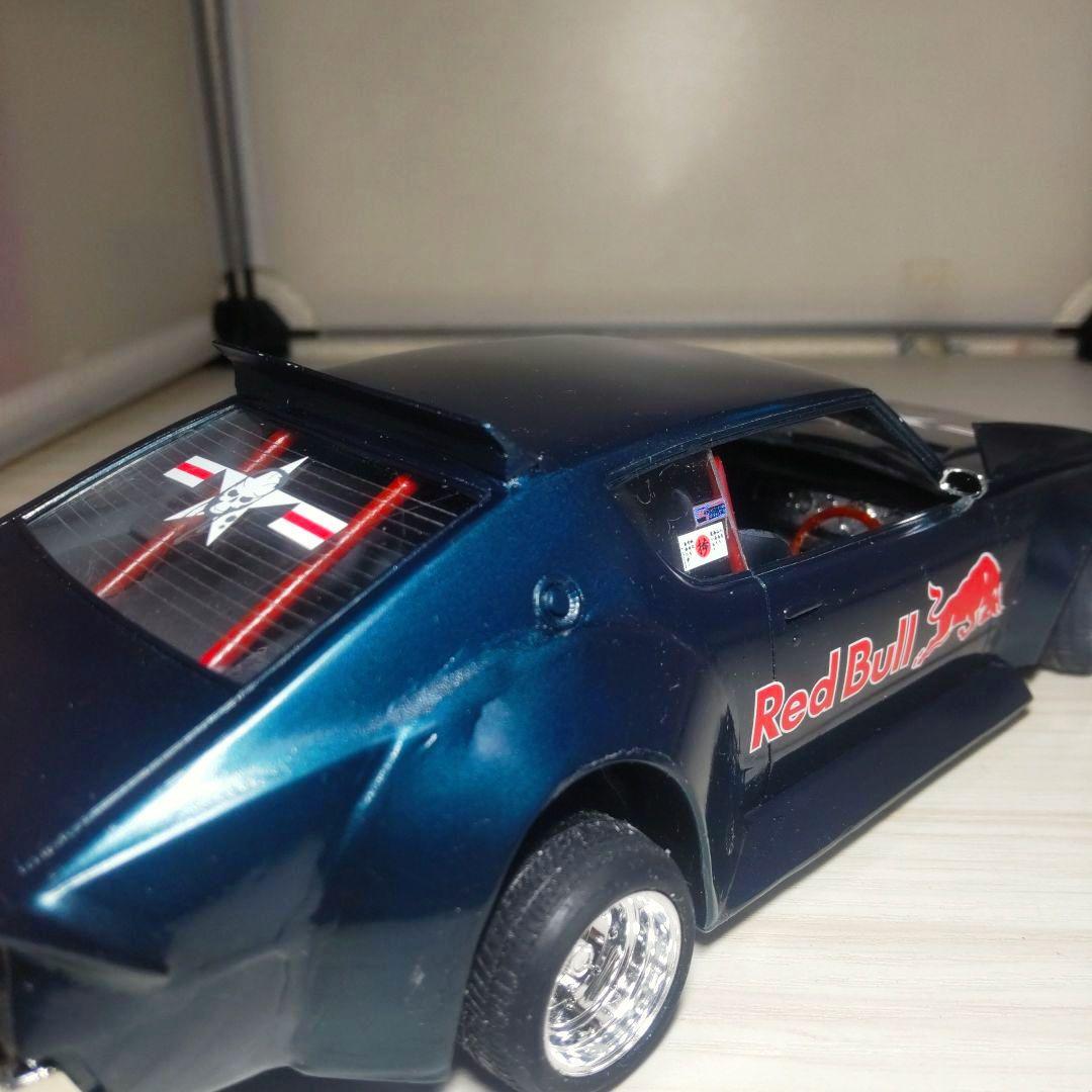 アオシマ1/24ケンメリ2Dr改！街道レーサー（レッドブル仕様）塗装済