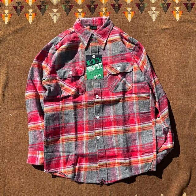 ワ*サ様 【デッドストック】70’s “ELY\"ヘビーコットン フランネル シャ