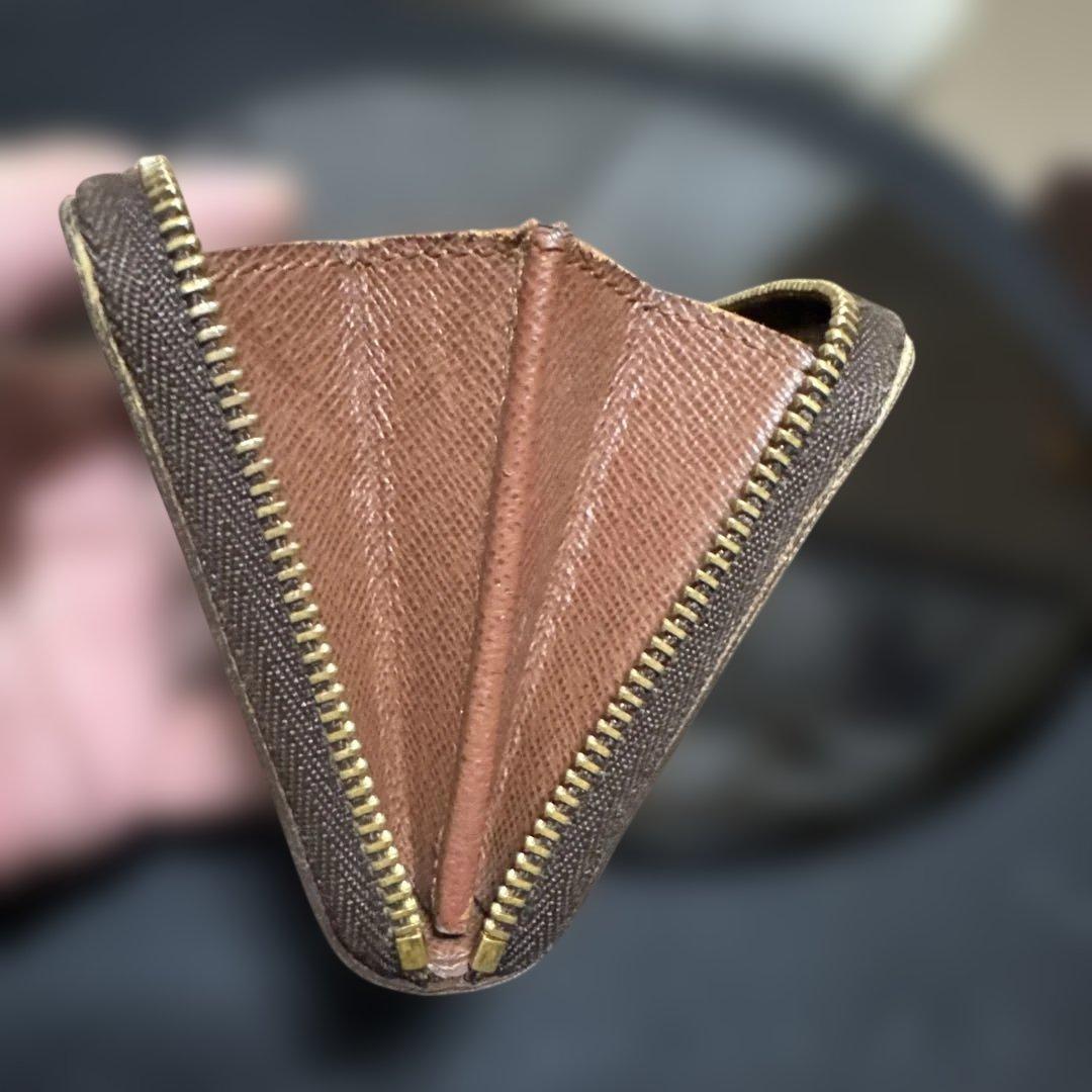 ⑨☆美品/訳あり☆モノグラム♪ジッピー コインパース ラウンド