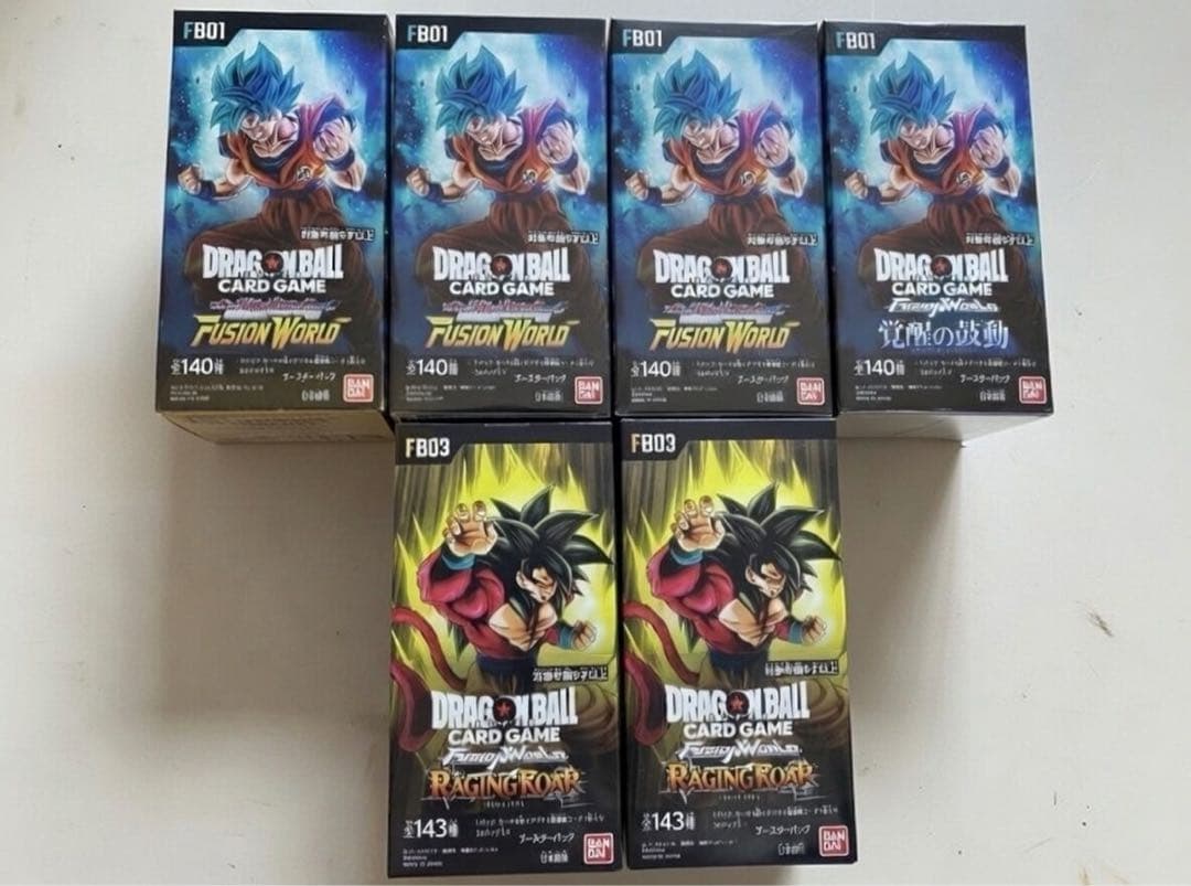 H*g様 ドラゴンボール　フュージョンワールド　覚醒の鼓動4箱　怒りの咆哮2箱