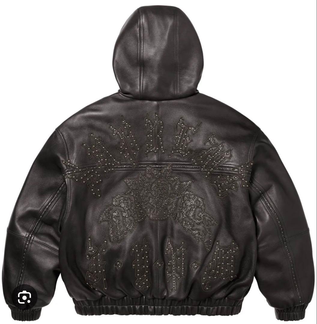 タグ有supreme Studded Hooded Leather Jacket Studded Hooded Leather Jacket - SupremeCommunity