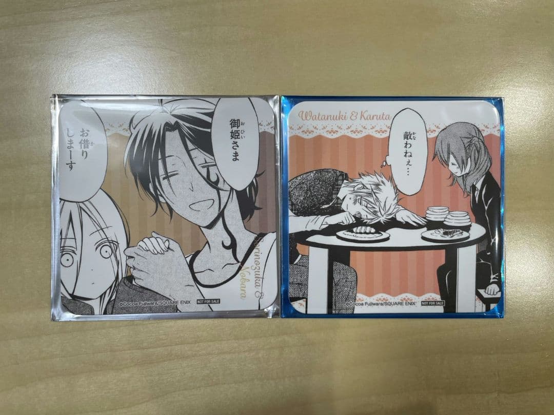 藤原ここあ　妖狐×僕SS　カフェ　コースター　大阪限定　そりのば　わたかる 妖狐×僕SS 藤原ここあ コラボカフェ コースター 5種セット - メルカリ