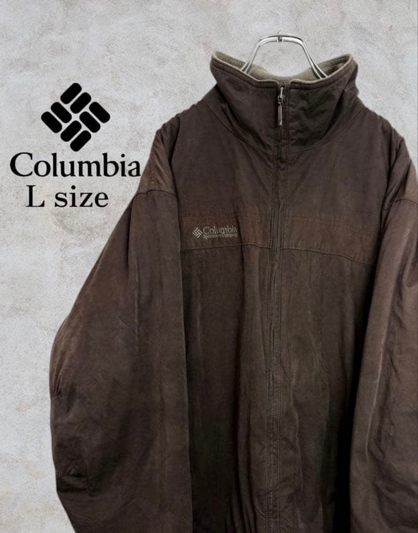 Columbia コロンビア 中綿ジャケット L 厚手 ブラウン 秋冬