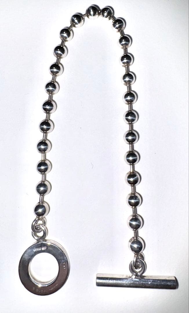 Gucci シルバーボールチェーンブレスレット GUCCIブレスレット入れ物付き