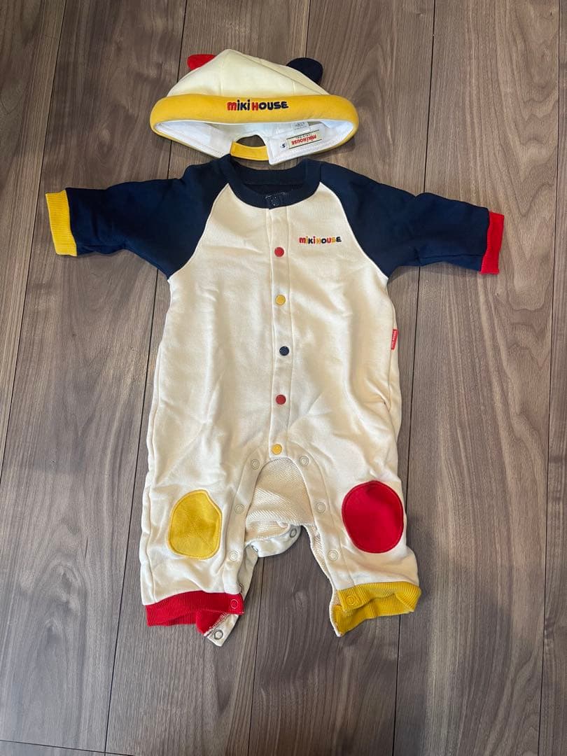ミキハウス　ロンパース 帽子　セット