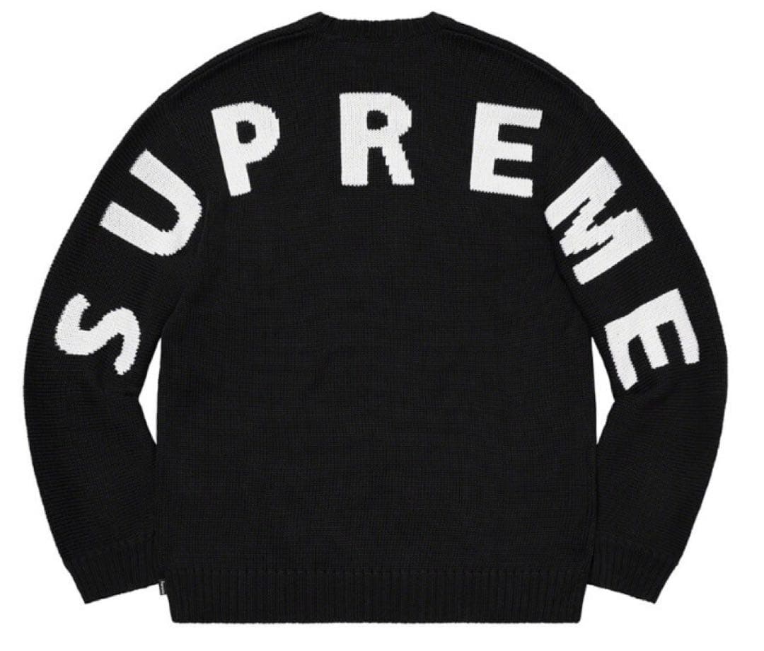 トップス supreme back logo sweater Black S