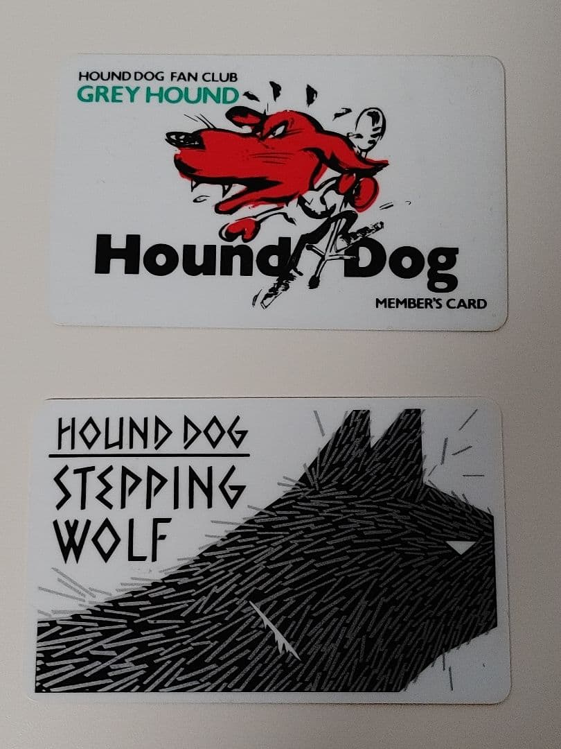ハウンドドッグ ファンクラブ会員証 GREY HOUND HOUND DOG - メルカリ