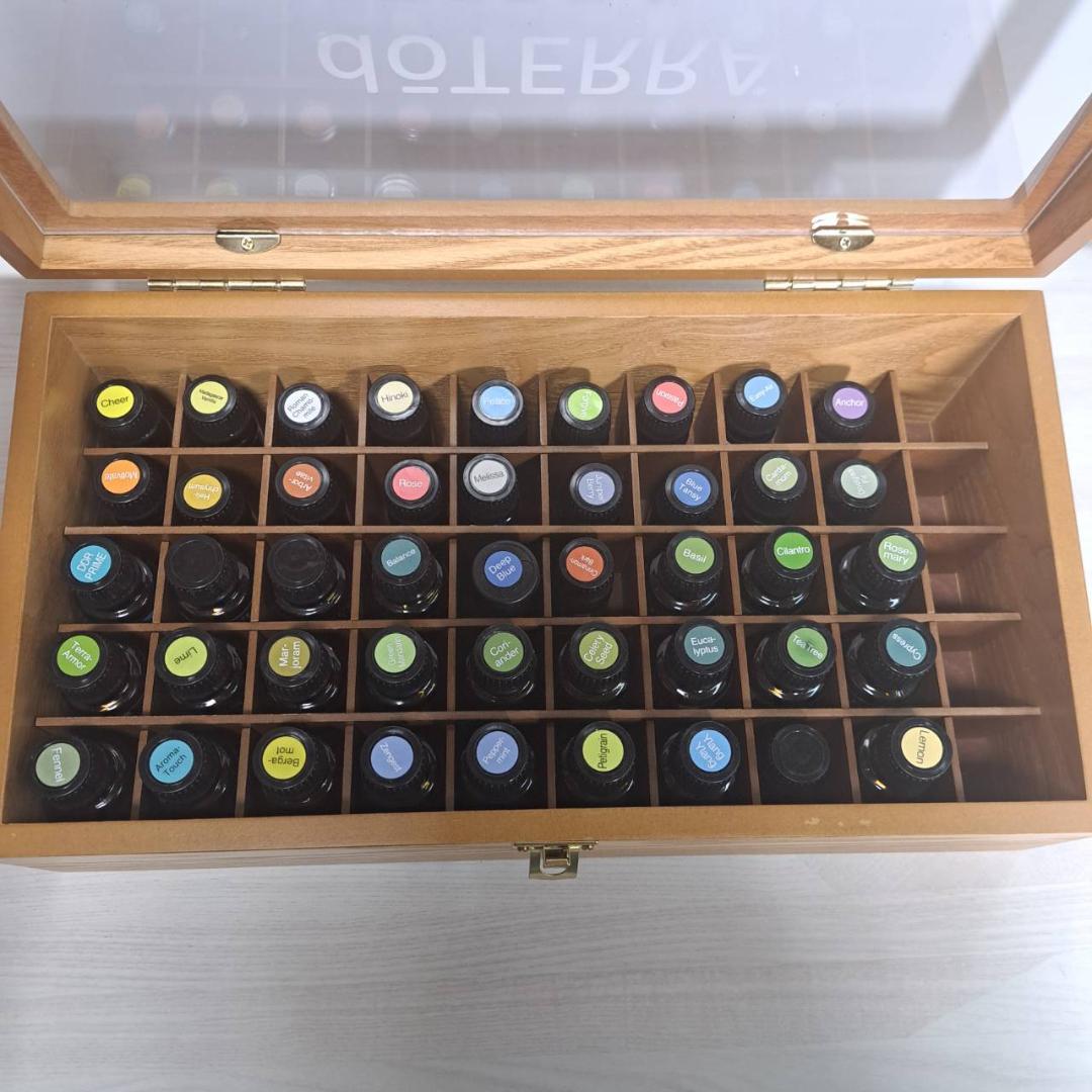doterra オイル 65本セット 木箱2個付き ドテラ アロマまとめ - メルカリ