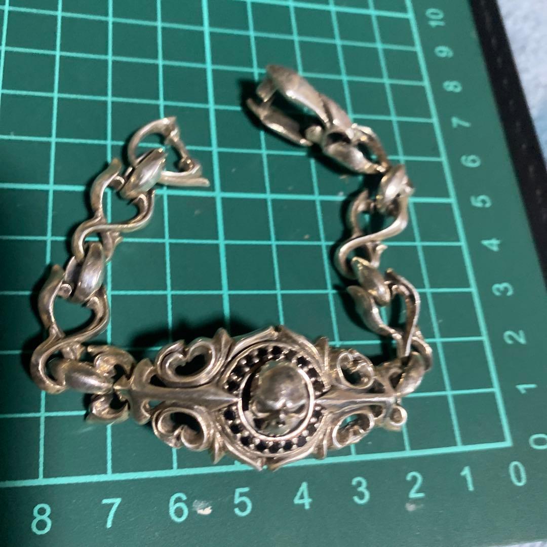 spear colle スピアコレ スカル チェーンブレスレット シルバー925