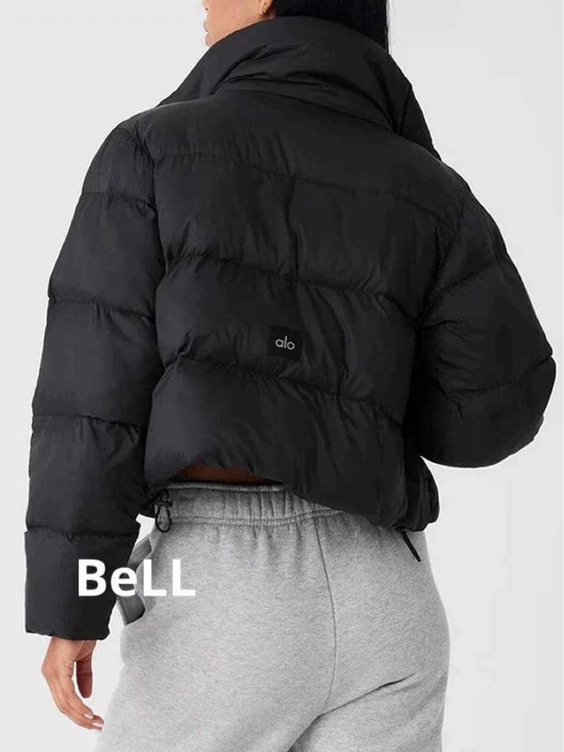 ALO YOGA ロゴ ダウンジャケット ブラック S