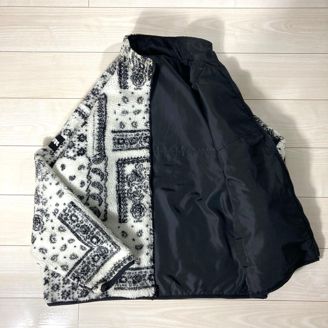 希少XL】FTC エフティーシー ペイズリー リバーシブル ボアジャケット