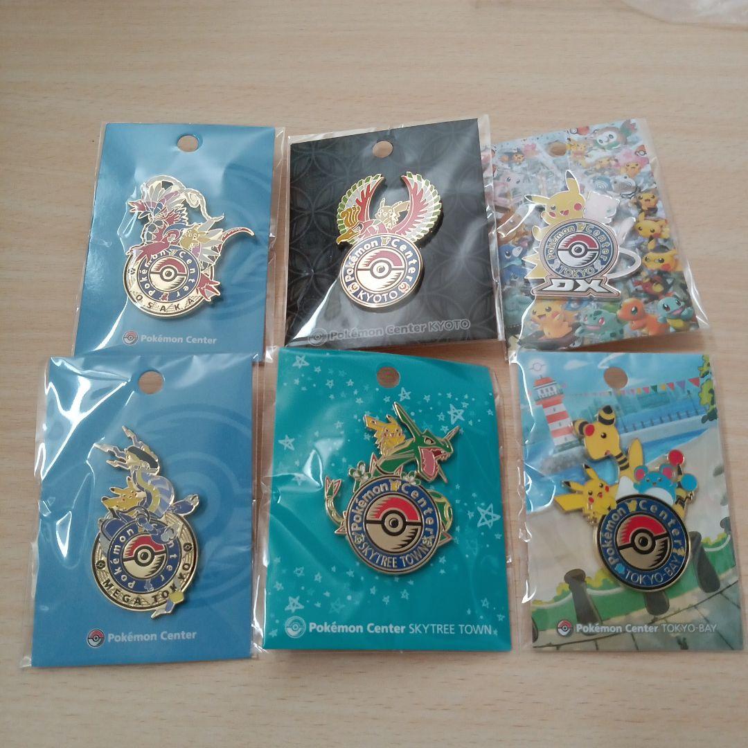 限定 ポケモンセンター ロゴピンズ 6種類 キョウト スカイツリー
