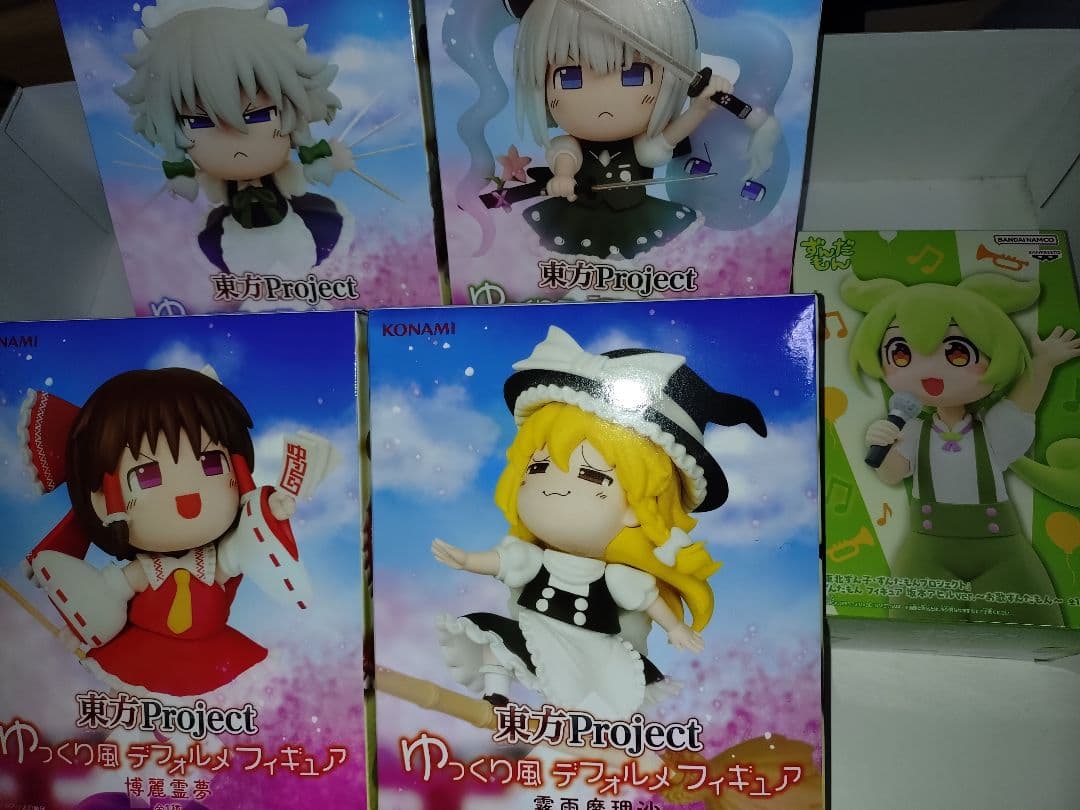 東方Project ゆっくり風デフォルメフィギュア4体+1セット - メルカリ
