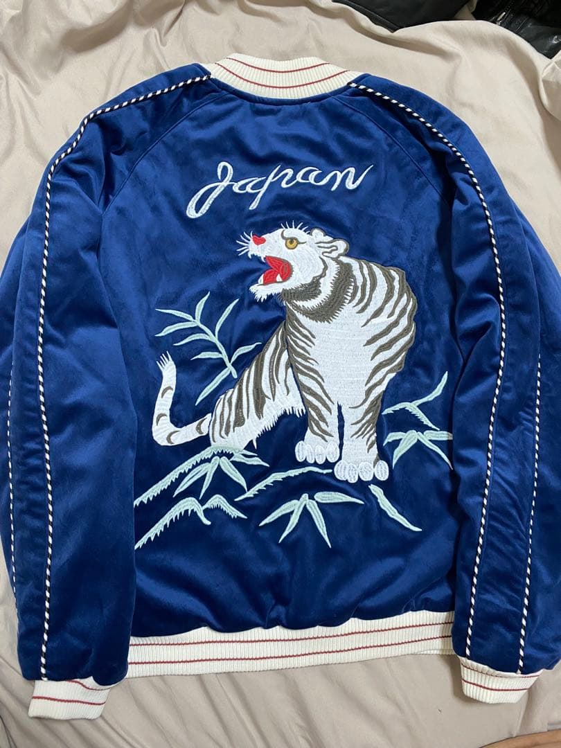 HOUSTON 未使用近い スカジャン 日本限定　虎 別珍 unisex