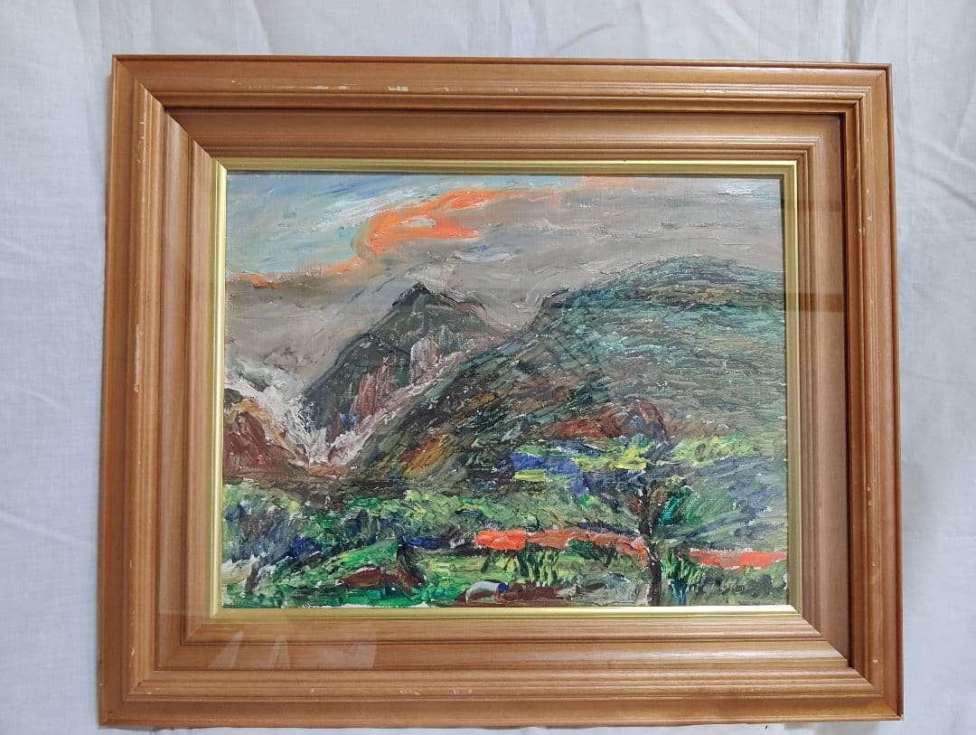 油彩画 小西安夫 エビー高原(韓国岳) 油彩画 小西安夫 エビー高原(韓国岳)