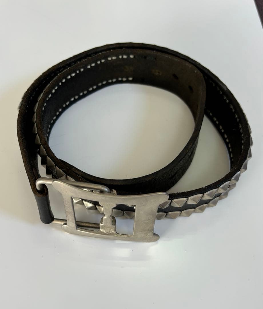 undercover スタッズベルト adia ベルト スタッズベルト ロック パンク ピラミッドスタッズ ビョウ