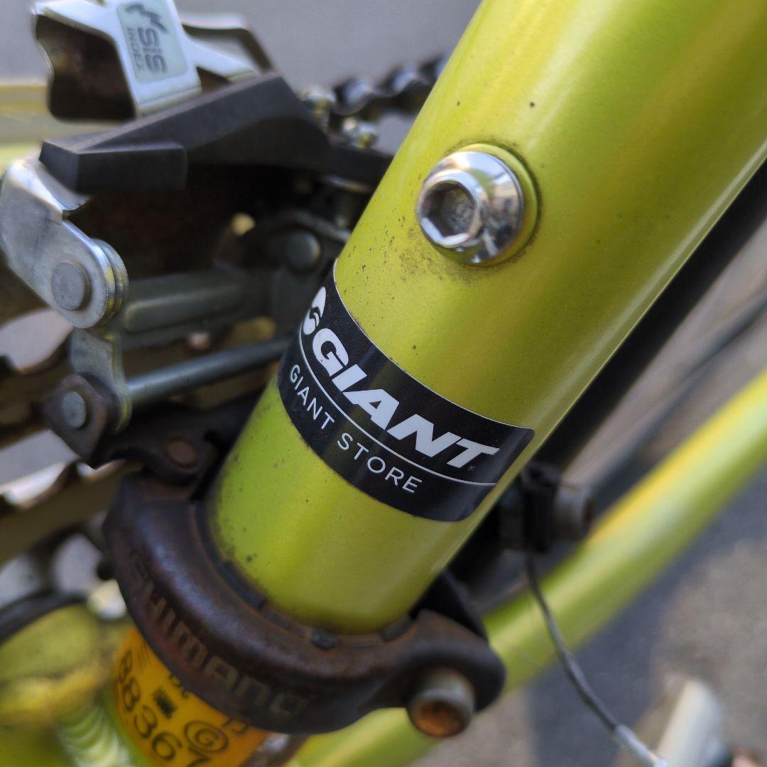 GIANT クロスバイク 3×8 ライムグリーン 杉並区引き取り限定 - メルカリ