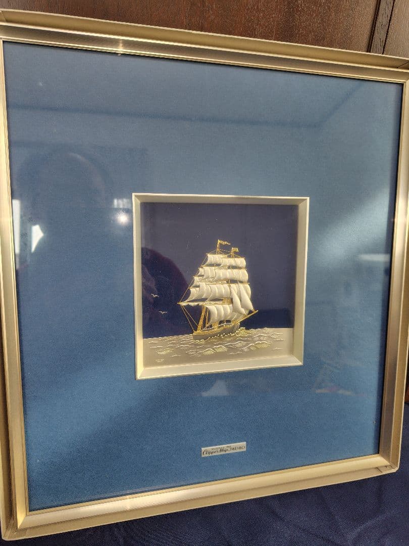 関 武比古 純銀99.9 額 帆船 7号 初代 関 武比古 TAKEHIKO SEKI 純銀 額 帆船 7号 作 - メルカリ