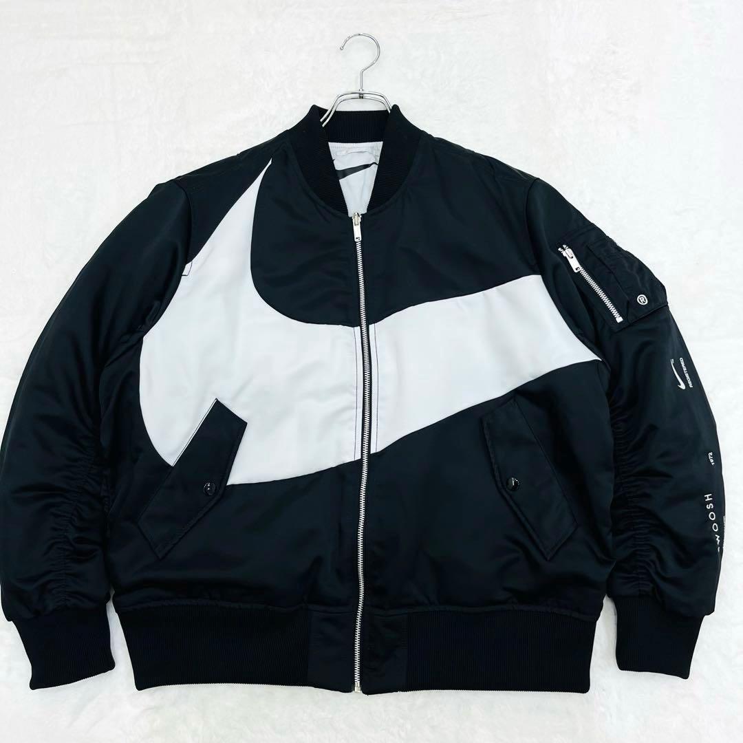 Nike リバーシブル　ボンバージャケット MA-1【XXL】ブラック