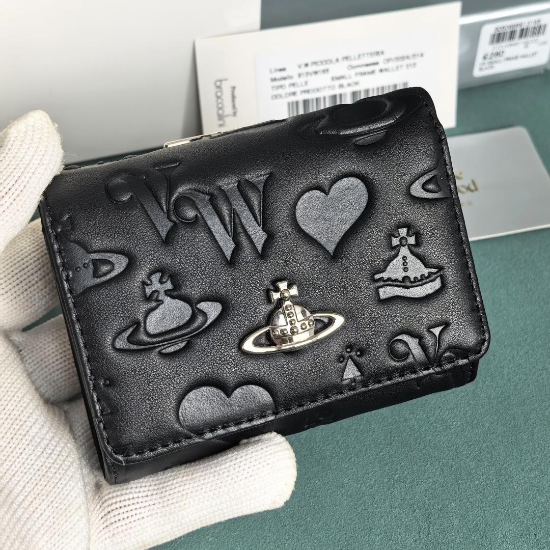 Vivienne Westwood ブラック名刺入れ　レディース　折りたたみ財布